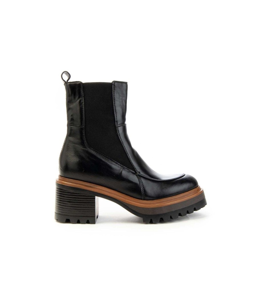 Donna MJUS | Mjus T64204/201 Chelsea Boots Beatles Donna Leone Shoes Frosinone Nero