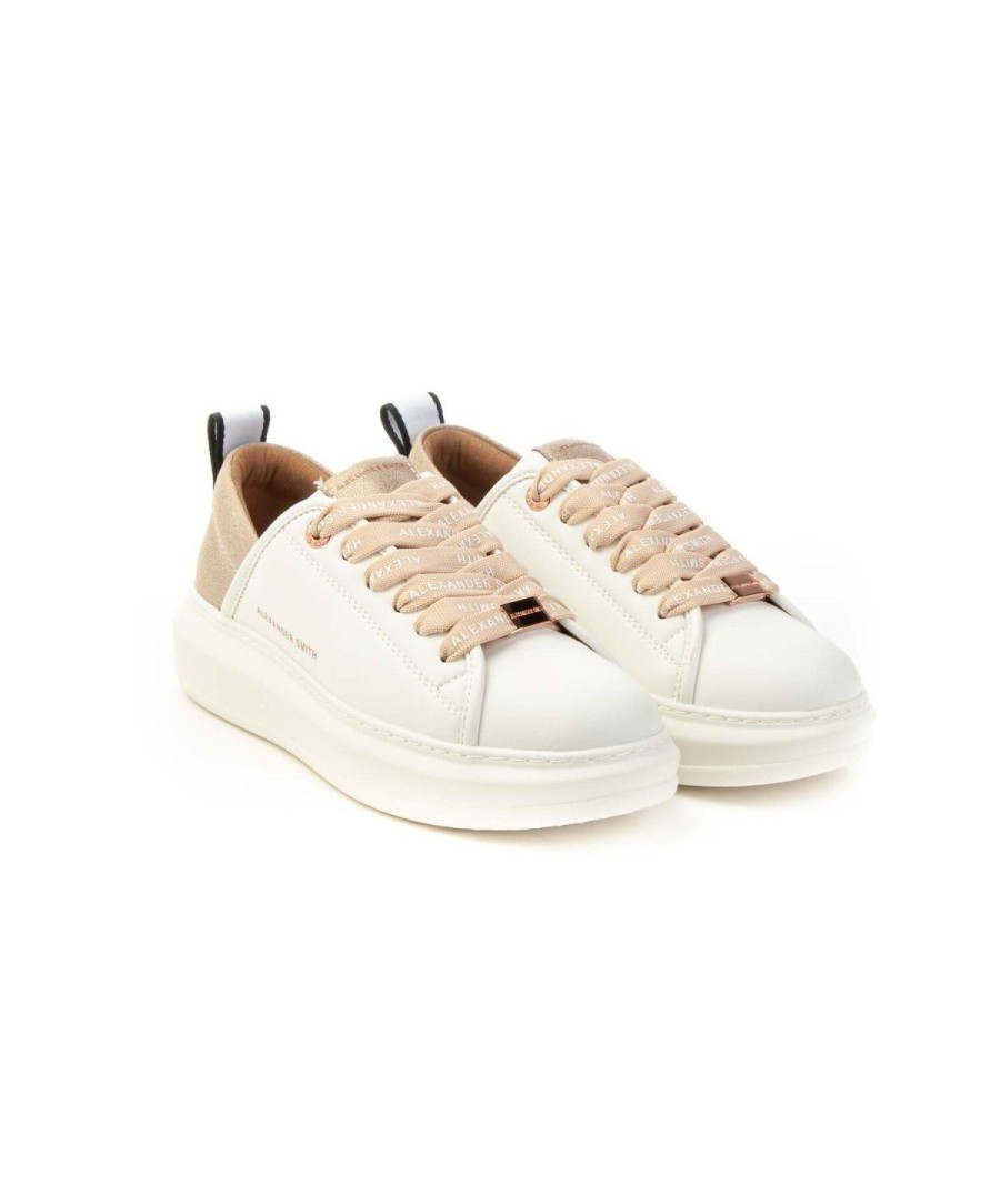 Donna ALEXANDER SMITH | Alexander Smith Aeawecd10Wsd Sneakers Woman Leone Shoes Frosinone White/Sand