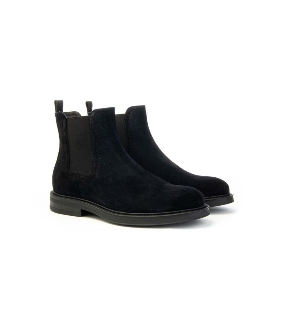 Uomo MARCO FERRETTI | Marco Ferretti 173527S Chelsea Boots Beatles Man Leone Shoes Frosinone Navy