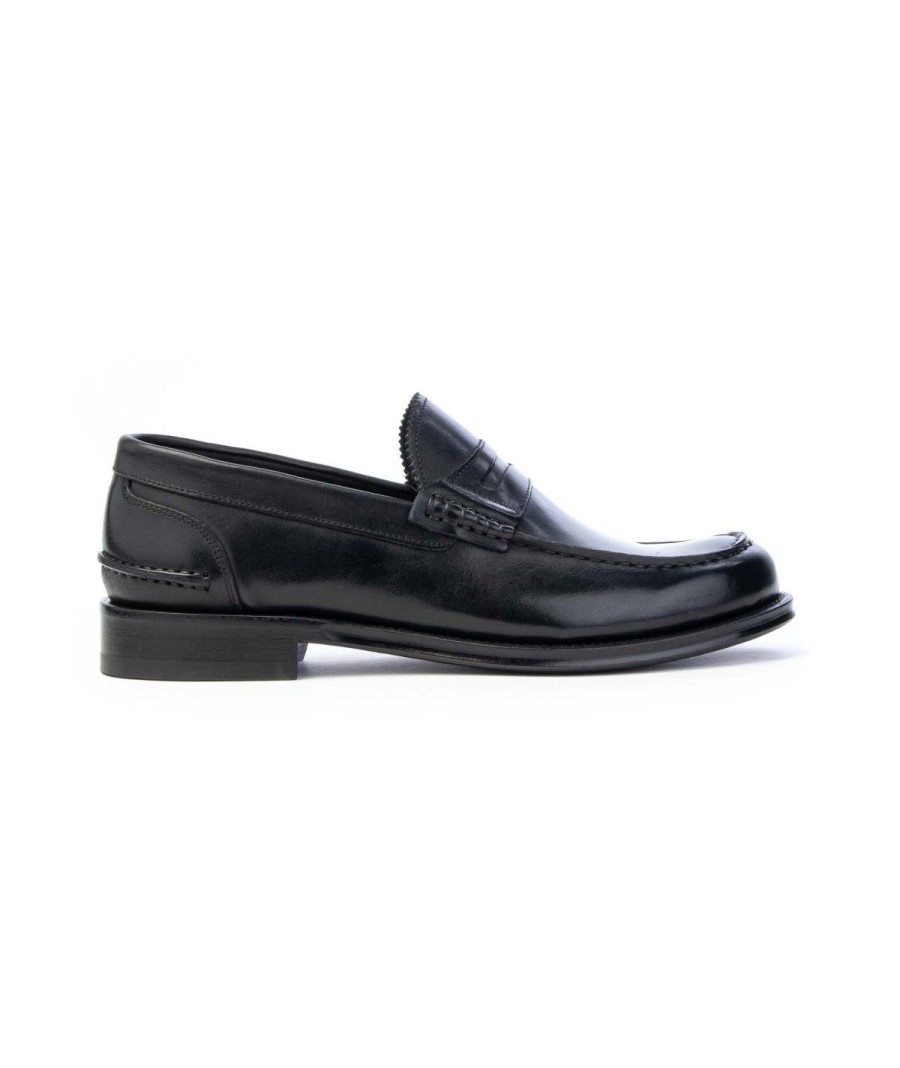 Uomo BRECOS | Brecos 10590 Mocassino Uomo Nero