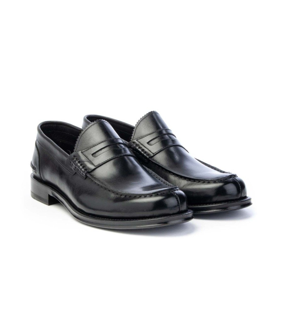 Uomo BRECOS | Brecos 10590 Mocassino Uomo Nero