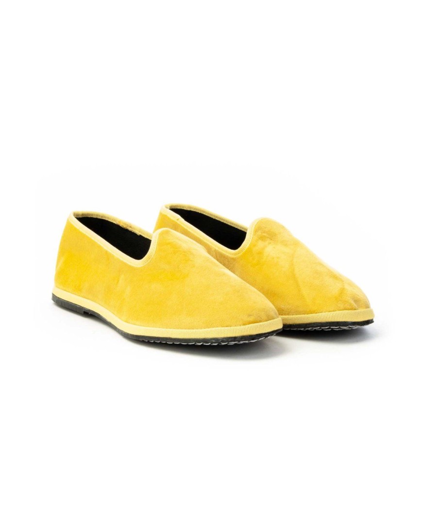 Donna LE FRIULANE DI LEONE SHOE | Friulane Ap01 Friulanain Velluto Giallo