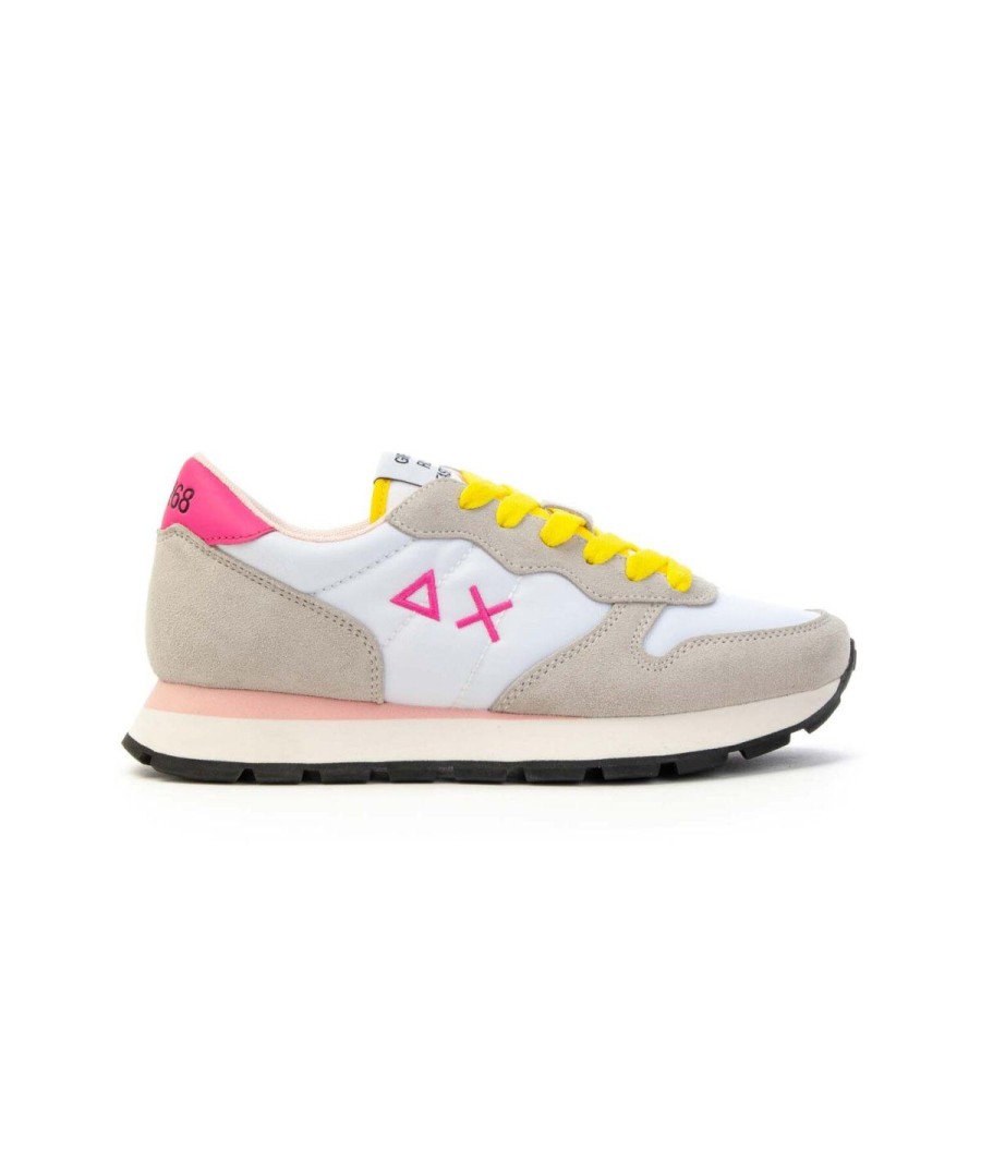 Donna SUN68 | Sun68 Scarpa Sneakers Ally Solid Z33201 Donna Leoneshoes Bianco