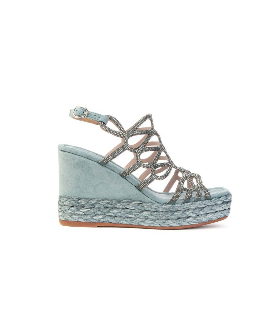 Donna ALMA EN PENA | Alma En Pena V23512 Sandalo Zeppa Leone Shoes Frosinone Sky