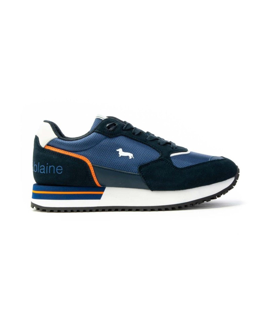 Uomo HARMONT&BLAINE | Harmont & Blaine Scarpe Sneakers Efm222.040 Leone Shoes Blu/Royal