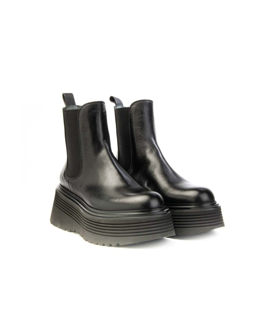 Donna FRUIT | Fruit 7796 Chelsea Boot Platform Nero