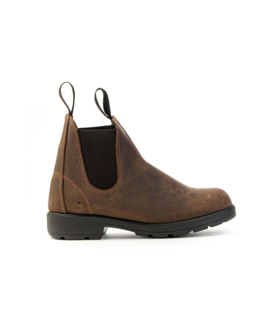 Unisex SAXONE | Saxone Upland Chelsea Boot Man Woman Testa Di Moro