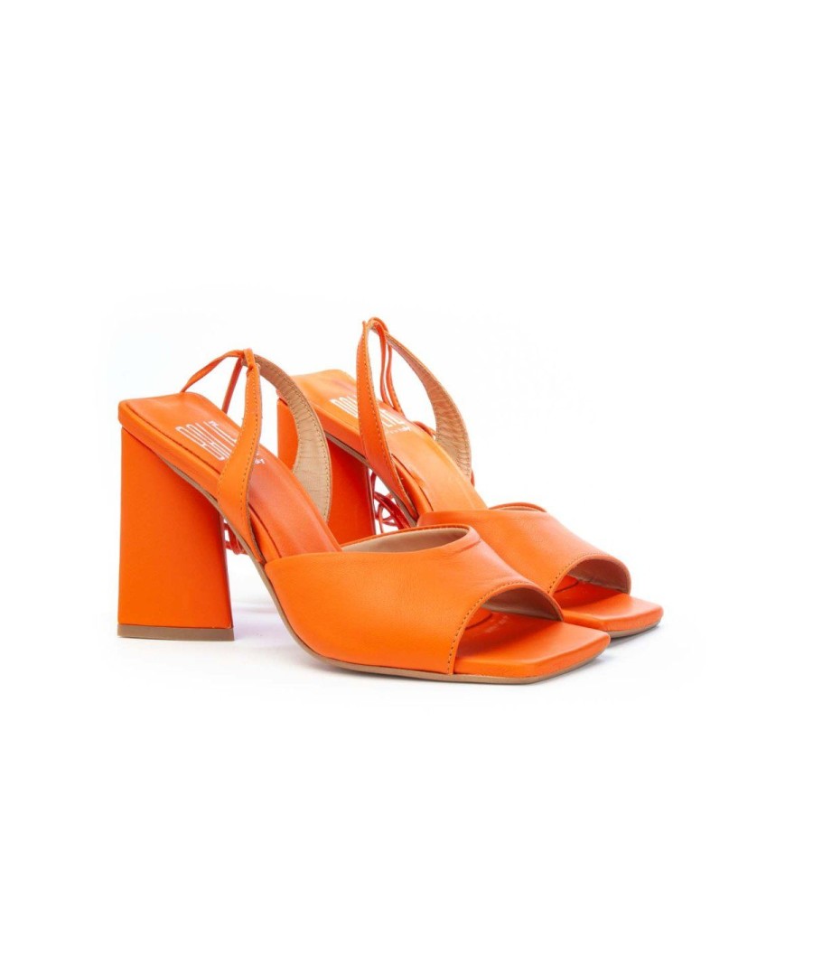 Donna BALIE | Balie 599 Sandalo Lacci Caviglia Schiava Arancio