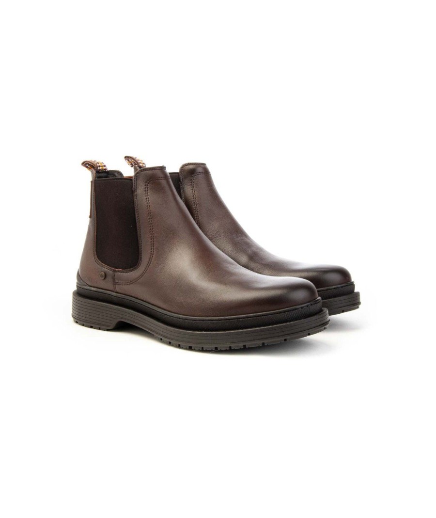 Uomo AMBITIOUS | Ambitious 12317 Polacco Elastico Santi Uomo Leone Shoes Frosinone Brown