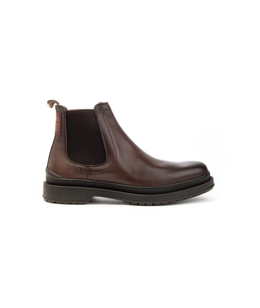 Uomo AMBITIOUS | Ambitious 12317 Polacco Elastico Santi Uomo Leone Shoes Frosinone Brown