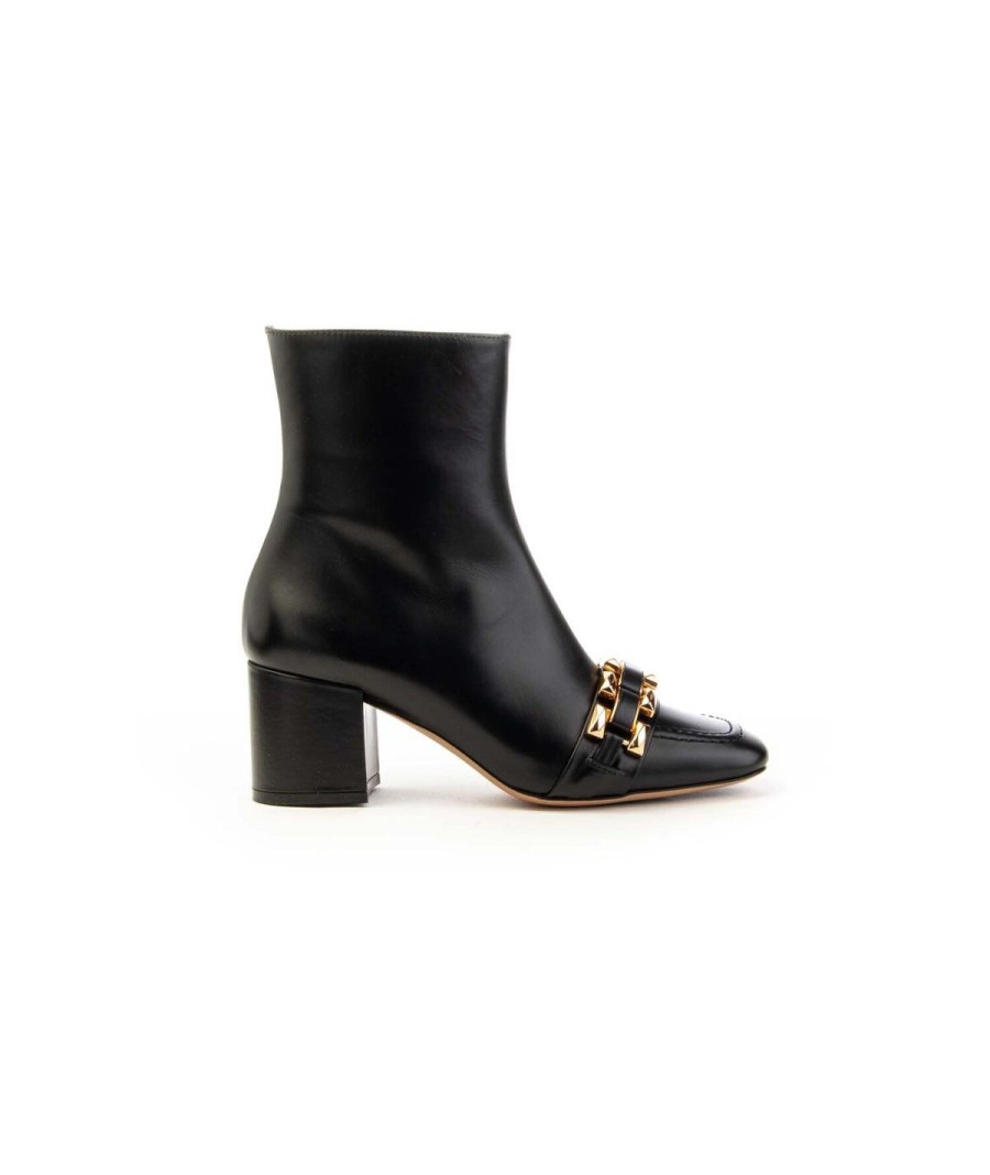 Donna ROBERTO FESTA | Roberto Festa Avila Tronchetto Ankle Boots Donna Leone Shoes Frosinone Nero