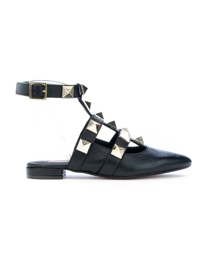 Donna BALIE | Balie 074 Sling Back Borchie Diamante Nero