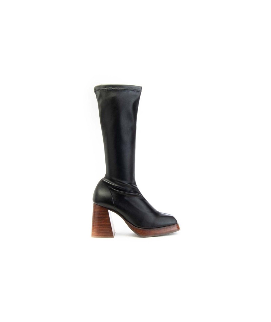 Donna ANGEL ALARCON | Angel Alarcon 23574-871C Stivale Managua Donna Leone Shoes Frosinone Nero