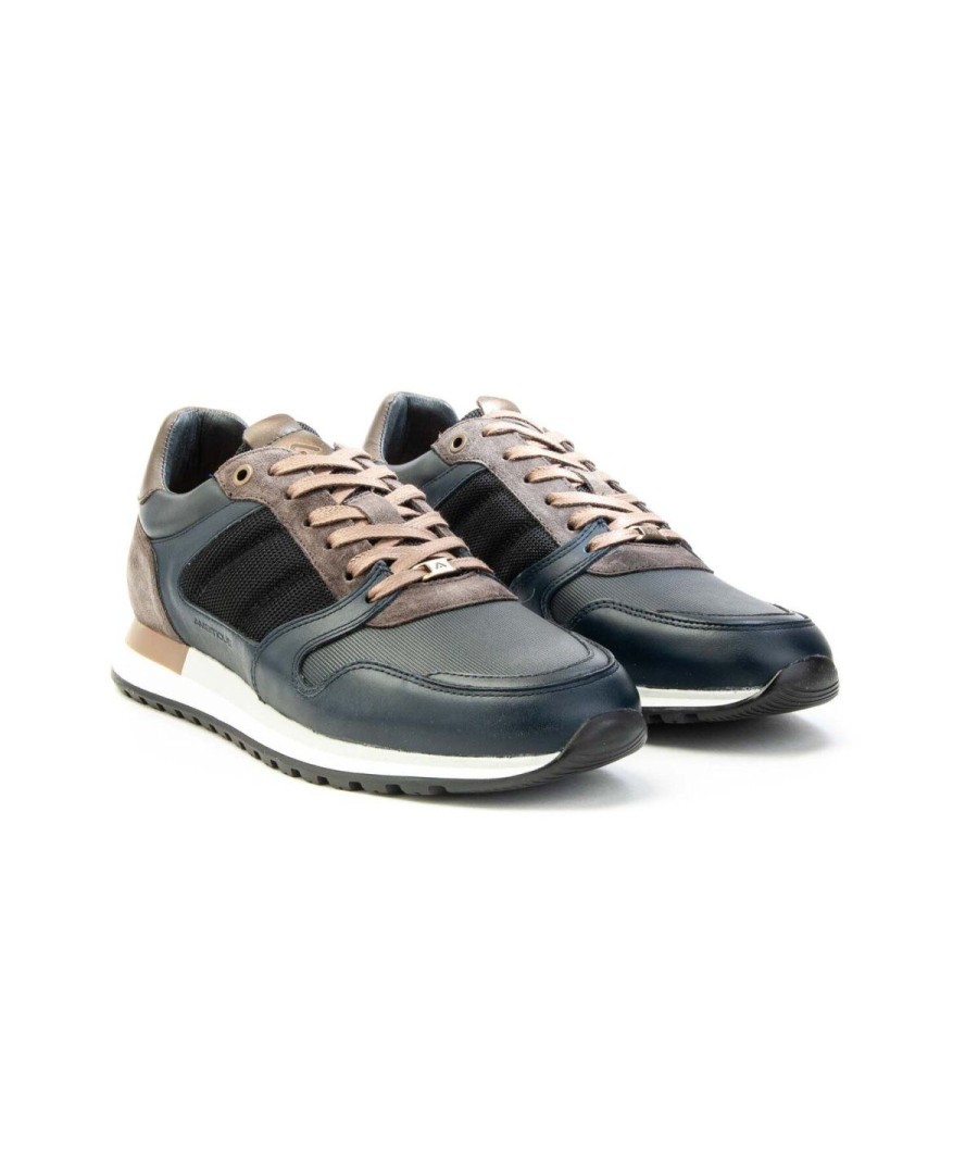 Uomo AMBITIOUS | Ambitious 12554 Grizz Sneaker Lacci Uomo Navy/Black