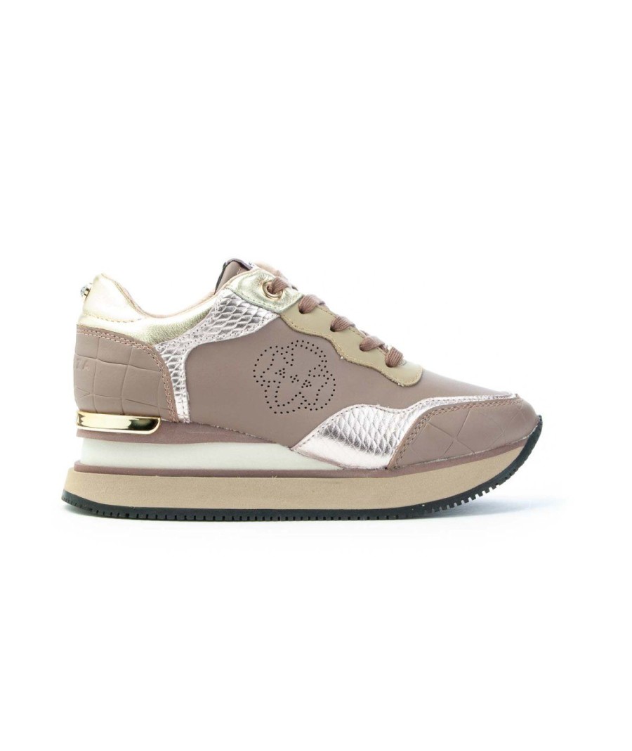 Donna APEPAZZA | Apepazza F1Midhigh07 Wedge Running Marie Sneaker Leone Shoes Cipria