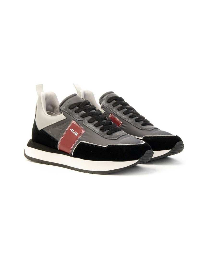 Uomo PACIOTTI 4US | Paciotti 4Us Sean 300 Sneakers Uomo Nero Grigio