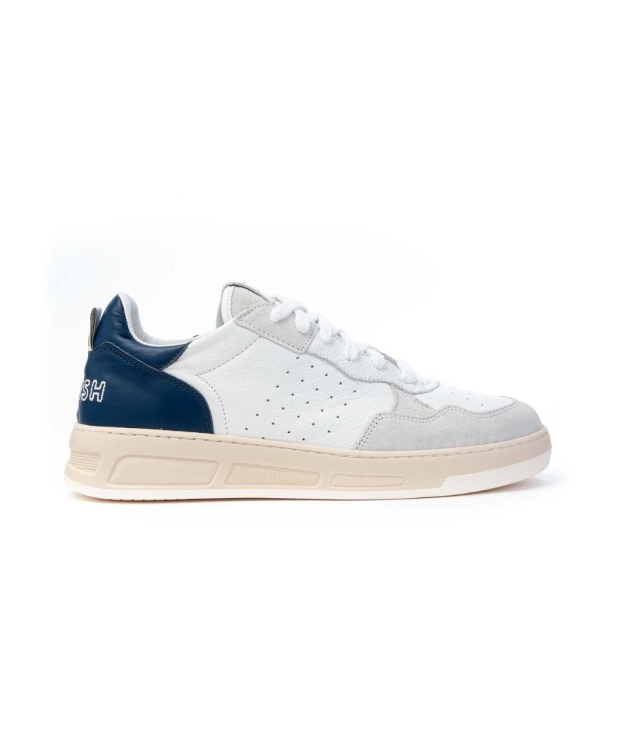 Uomo WOMSH | Womsh Sneakers Lacci Hyper White/Blue