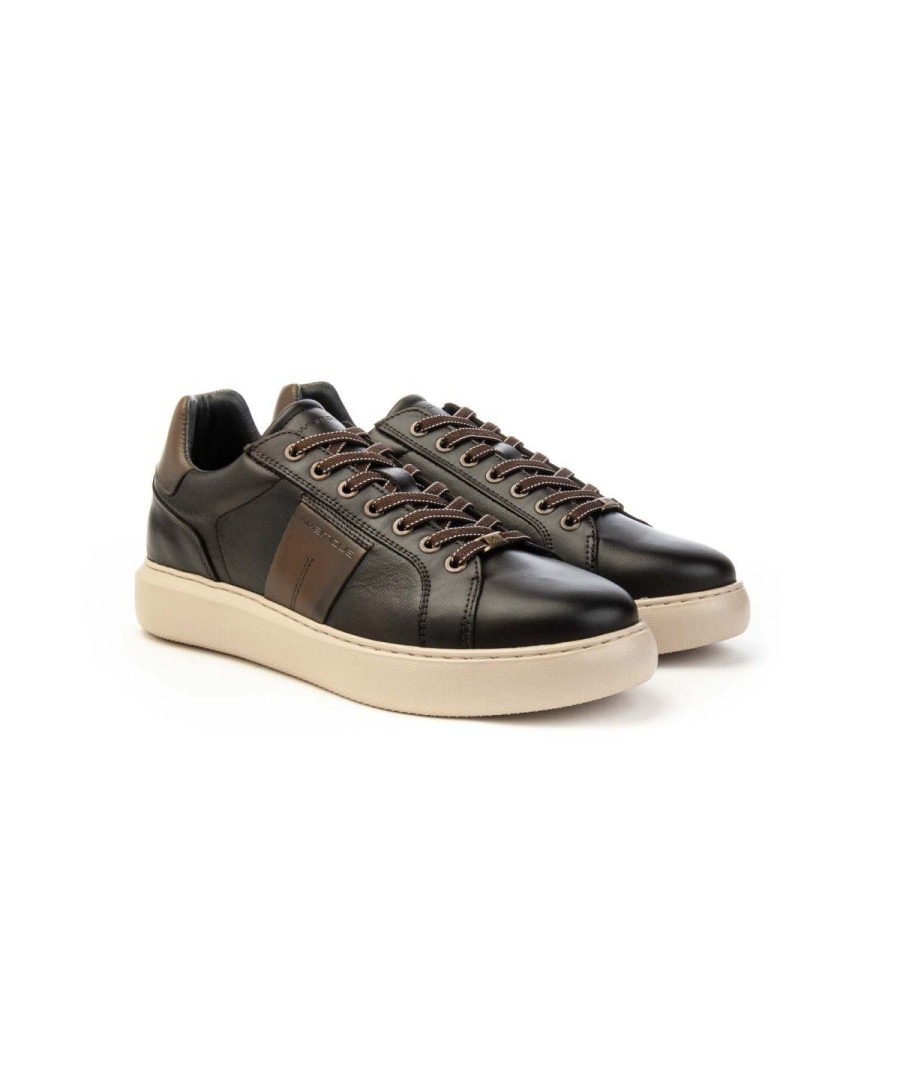 Uomo AMBITIOUS | Ambitious 12455-7120Am Sneakers Lacci Leone Shoes Frosinone Testa Di Moro/Olive