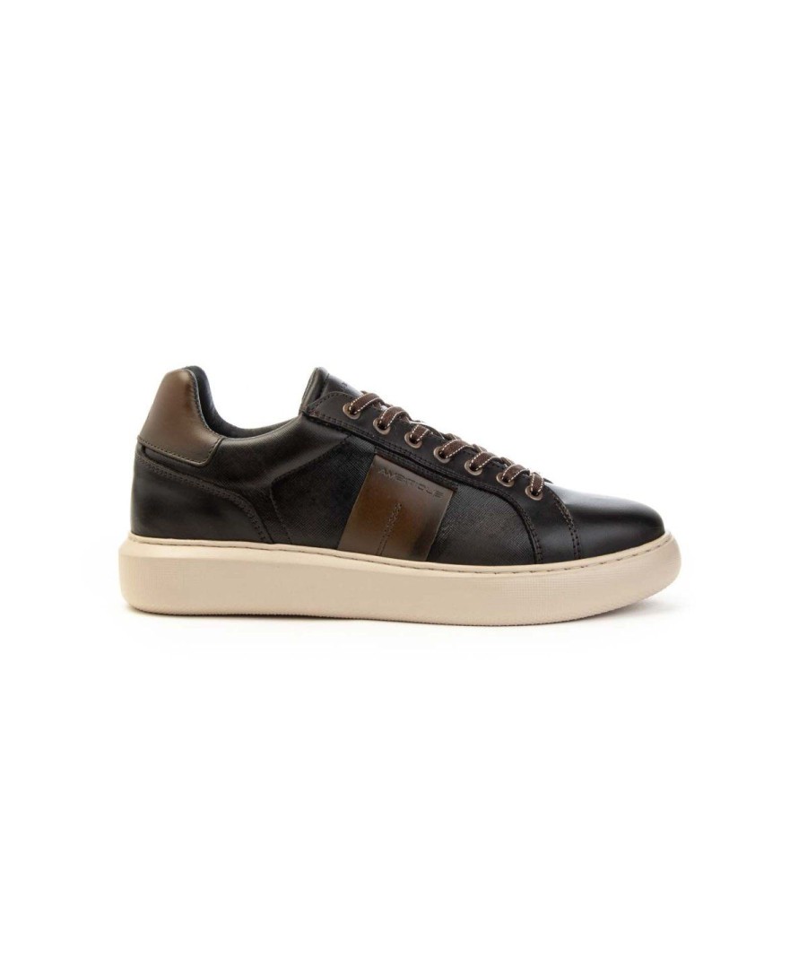 Uomo AMBITIOUS | Ambitious 12455-7120Am Sneakers Lacci Leone Shoes Frosinone Testa Di Moro/Olive