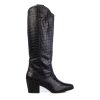 Donna PINTOV | S18 Stivale Tex Vitello Stampa Cocco T60 Nero