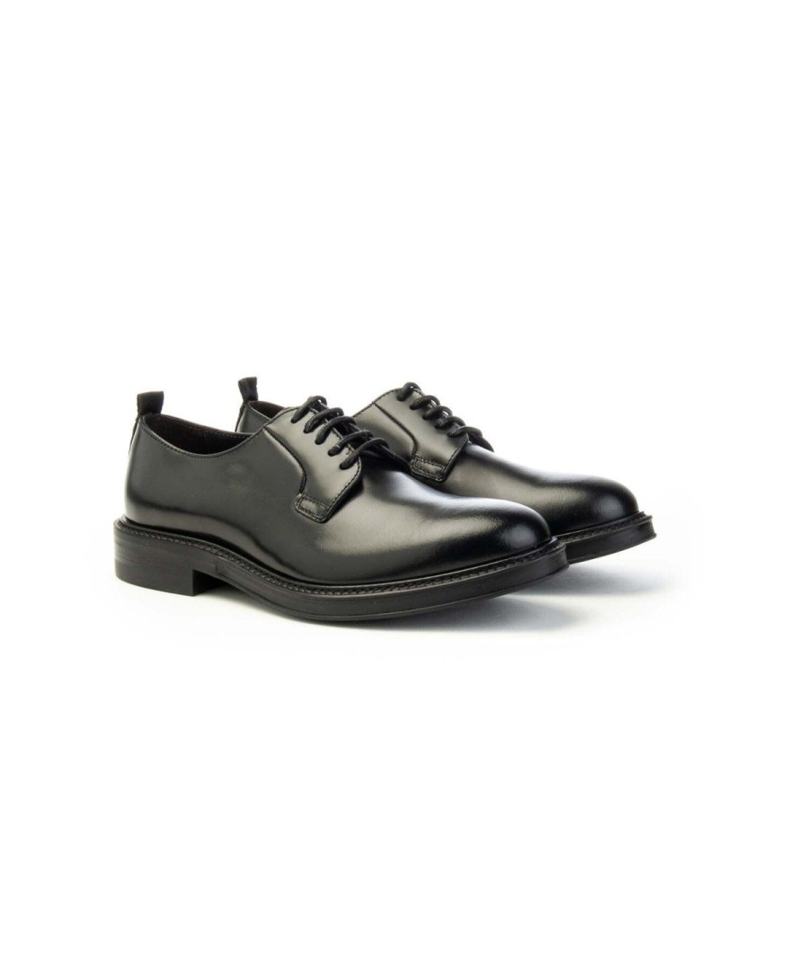 Uomo MARCO FERRETTI | Marco Ferretti 111373 Derby Lacci Uomo Leone Shoes Frosinone Nero