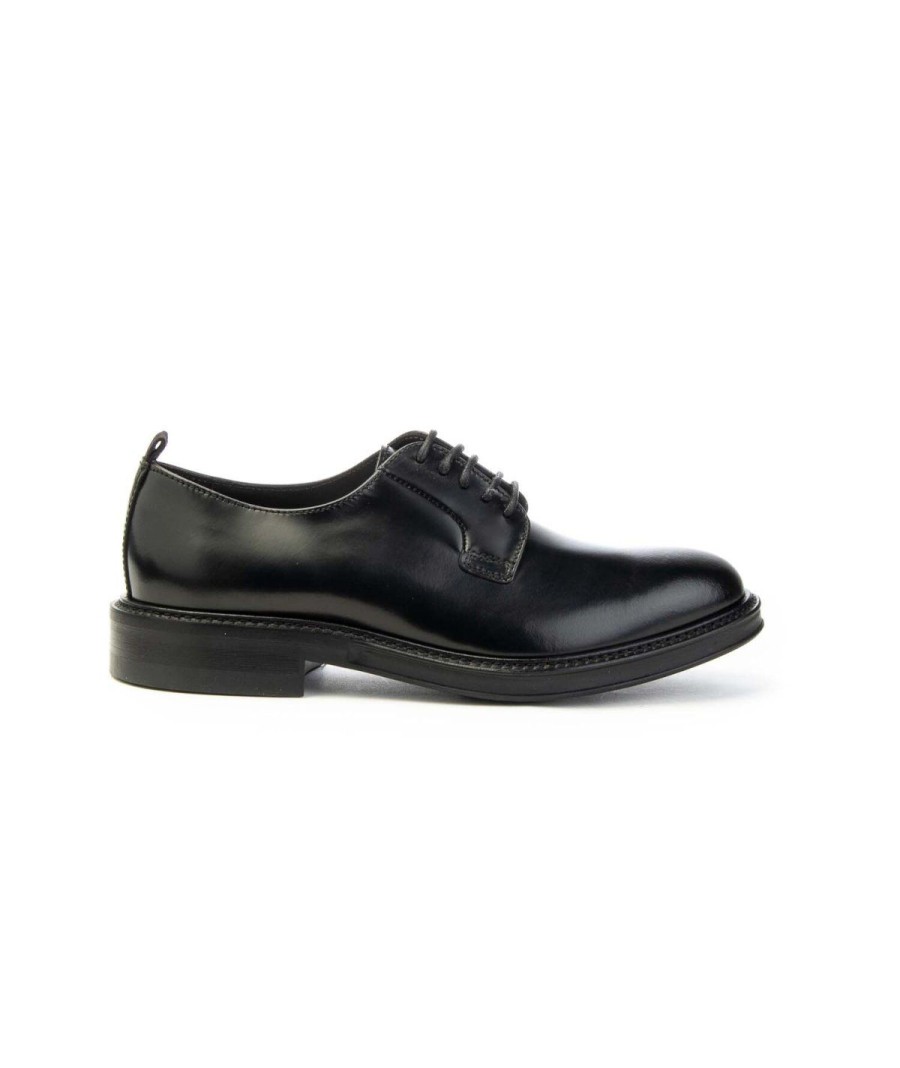 Uomo MARCO FERRETTI | Marco Ferretti 111373 Derby Lacci Uomo Leone Shoes Frosinone Nero