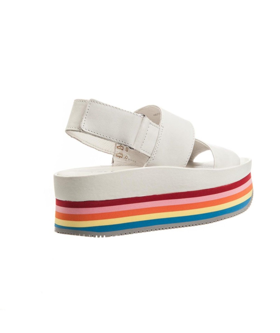 Donna APEPAZZA | Apepazza Rps02 Sandalo Nappa Platform Bianco