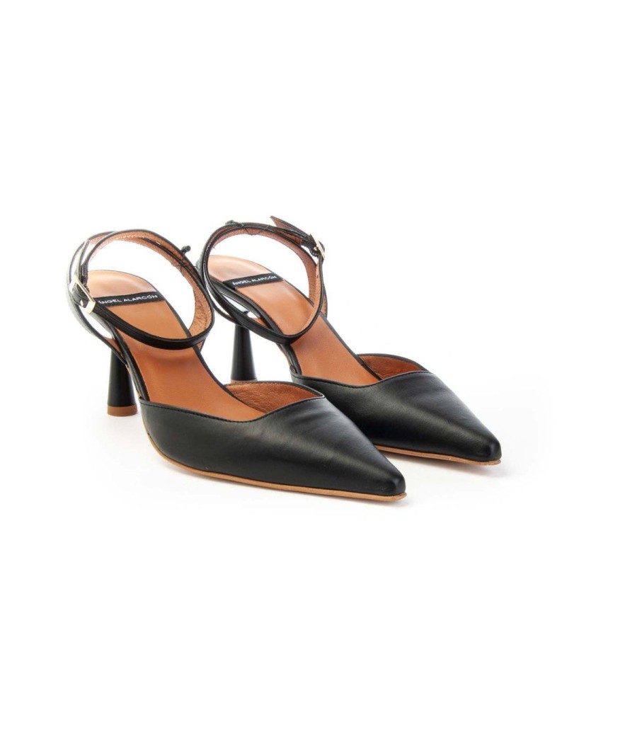 Donna ANGEL ALARCON | Angel Alarcon Slingback 23066 Nero