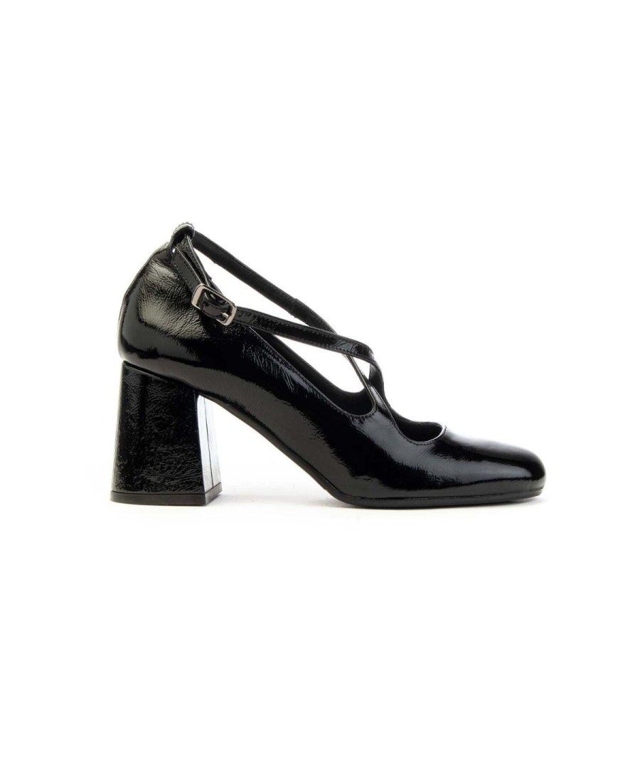 Donna BALIE | Balie 810 Decolte Cinturini Incrociati Donna Leone Shoes Frosinone Nero