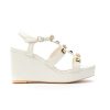 Donna APEPAZZA | Apepazza S2Luck01 Sandali Wedge Sandal Leone Shoes White