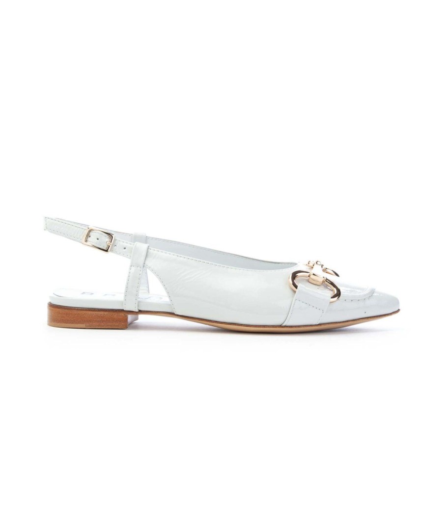 Donna BRUGLIA MILANO | Bruglia 8640 Slingback Morsetto Bianco