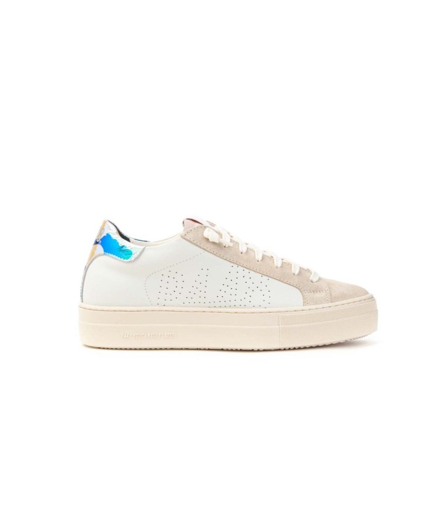 Donna P448 | P448 S23Thea-Wsneakers Lacci Woman Leone Shoes Frosinone White/Pink