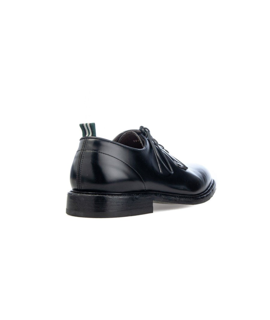 Uomo GREEN GEORGE | Green George 3029 Derby Lacci Fondo Cuoio Leone Shoes Nero