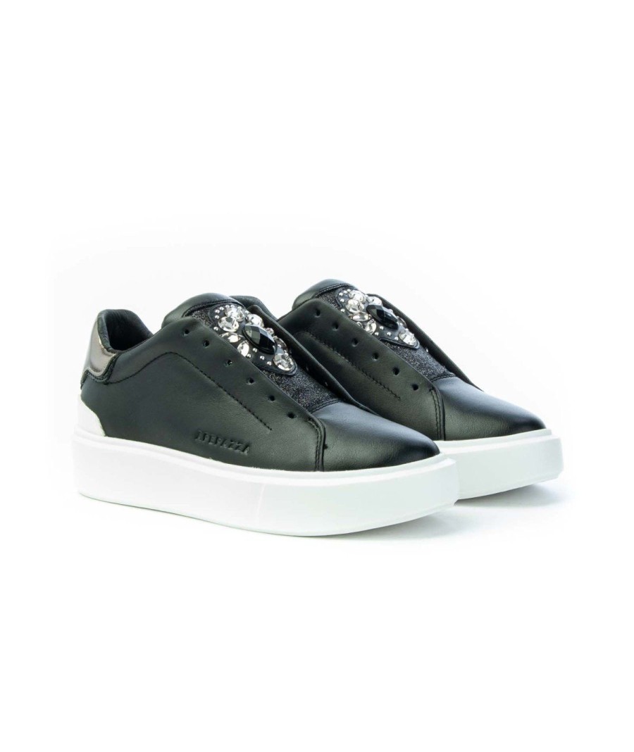 Donna APEPAZZA | Apepazza F1Pimp05 Inner Wedge Cupsole Parissneaker Leone Shoes Nero