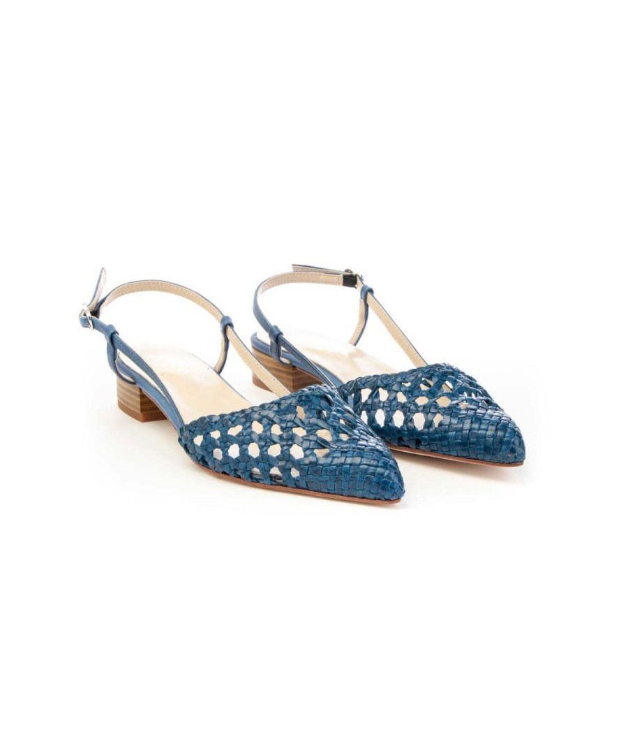 Donna KESS | Kess 21548 Slingback Intreccioleone Shoes Frosinone Jeans