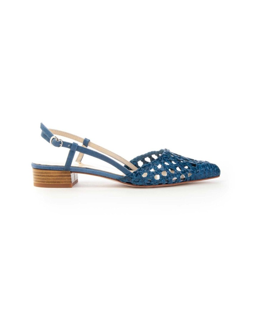 Donna KESS | Kess 21548 Slingback Intreccioleone Shoes Frosinone Jeans