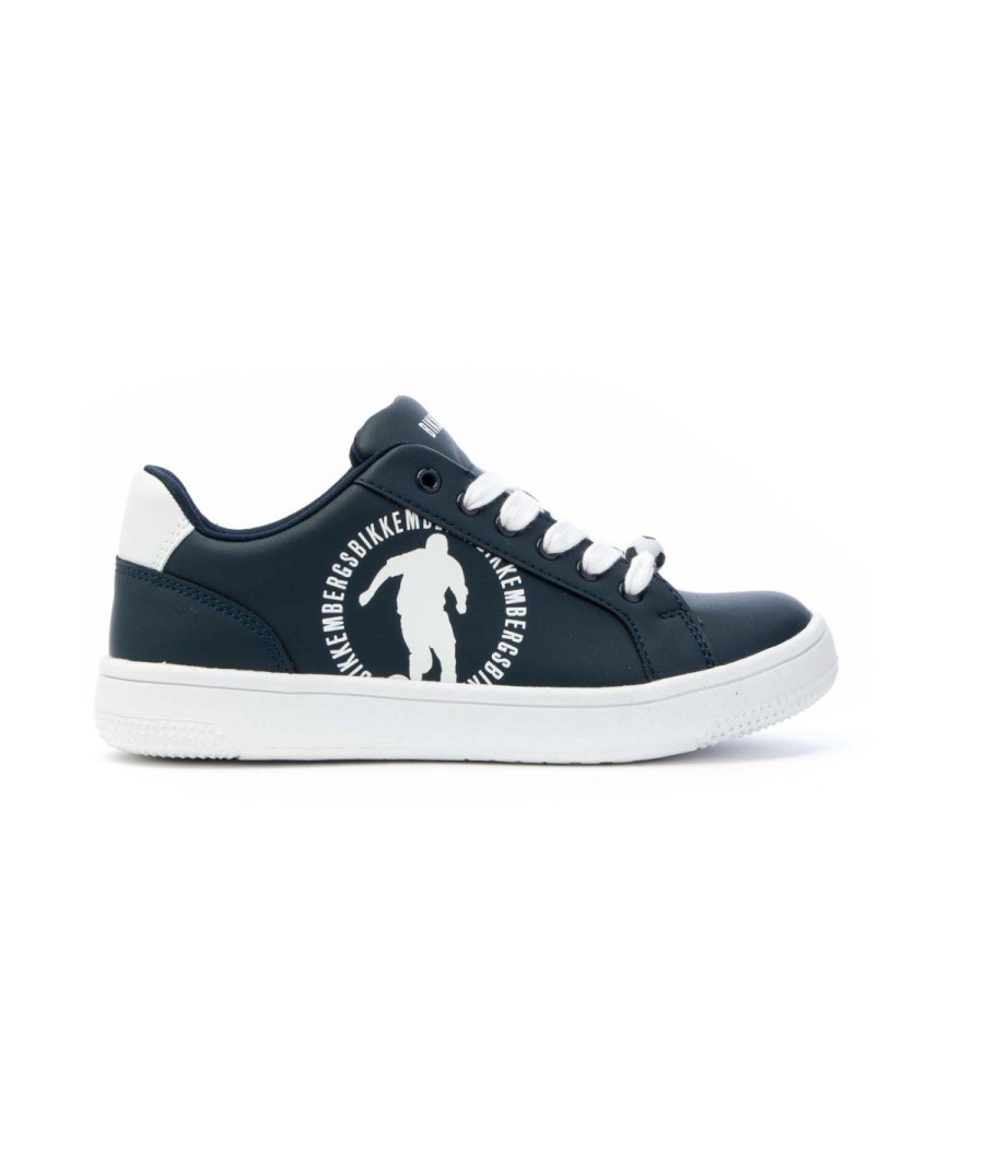 Junior BIKKEMBERGS | Bikkembergs K3B9-20856-1355X007 Sneakers Lacci Junior Leone Shoes Blu/Bianco