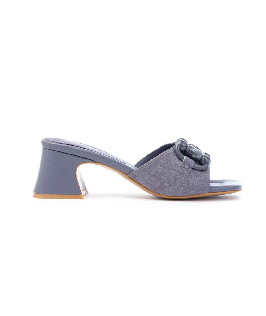 Donna JEANNOT | Jeannot 556 Ciabatta Cavallino Morsetto Tacco 50 Leone Shoes Lilla