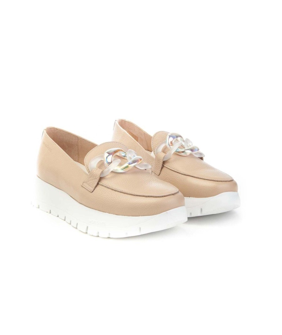 Donna WONDERS | Wonders Mocassino Donna 2444 Rose Leoneshoes Naturale