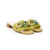 Donna KESS | Kess 23001 Sandalointreccio Pelle Leone Shoes Frosinone Lime