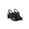 Donna CARMENS | Carmens A51033 Renew Raw Sandalo Woman Leone Shoes Frosinone Nero