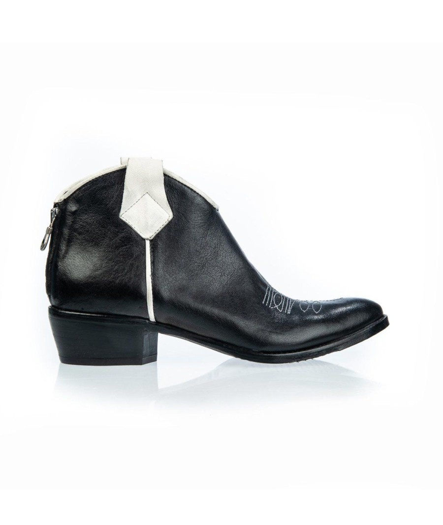 Donna KOBRA | Kobra 2037 Texanoboots Donna Leone Shoes Frosinone Nero/Bianco