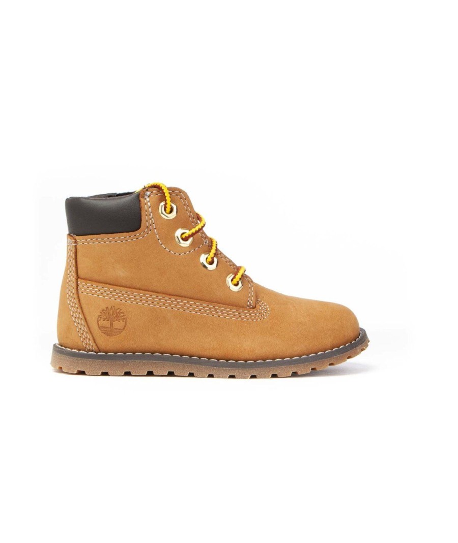 Junior TIMBERLAND | Timberland Tb0A125Q231 Polacco Lacci Pokey Pine 6 Inch Giallo