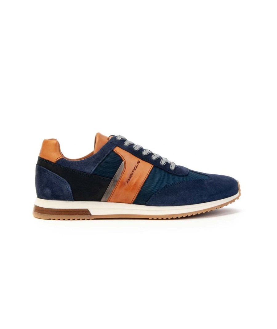 Uomo AMBITIOUS | Ambitious Uomo Scarpa Sneakers 11319-1287Am Slow Leone Shoes Frosinone Navy