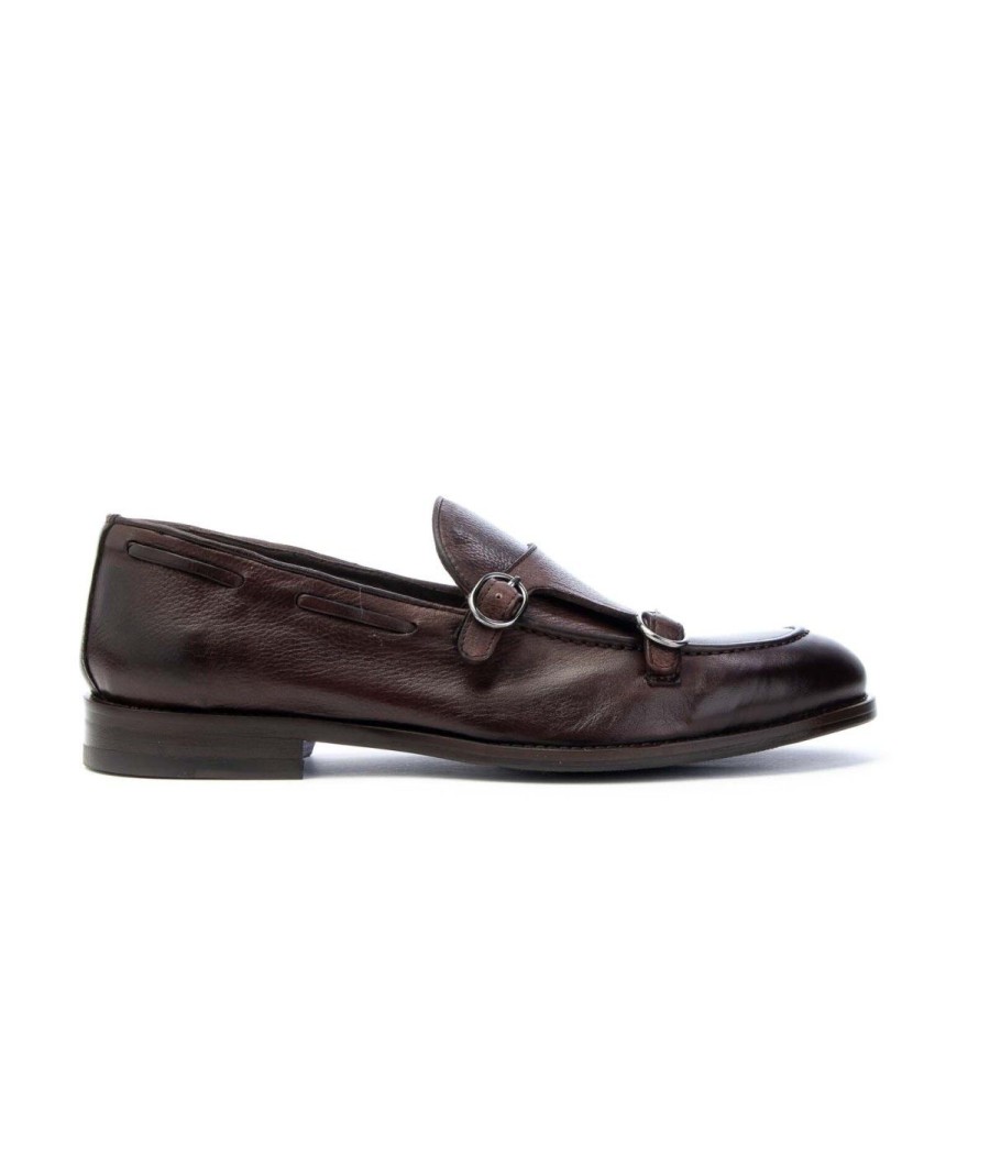 Uomo JEROLD WILTON | Jerold Wilton 1186 Monch Strap Leone Shoes Cocco