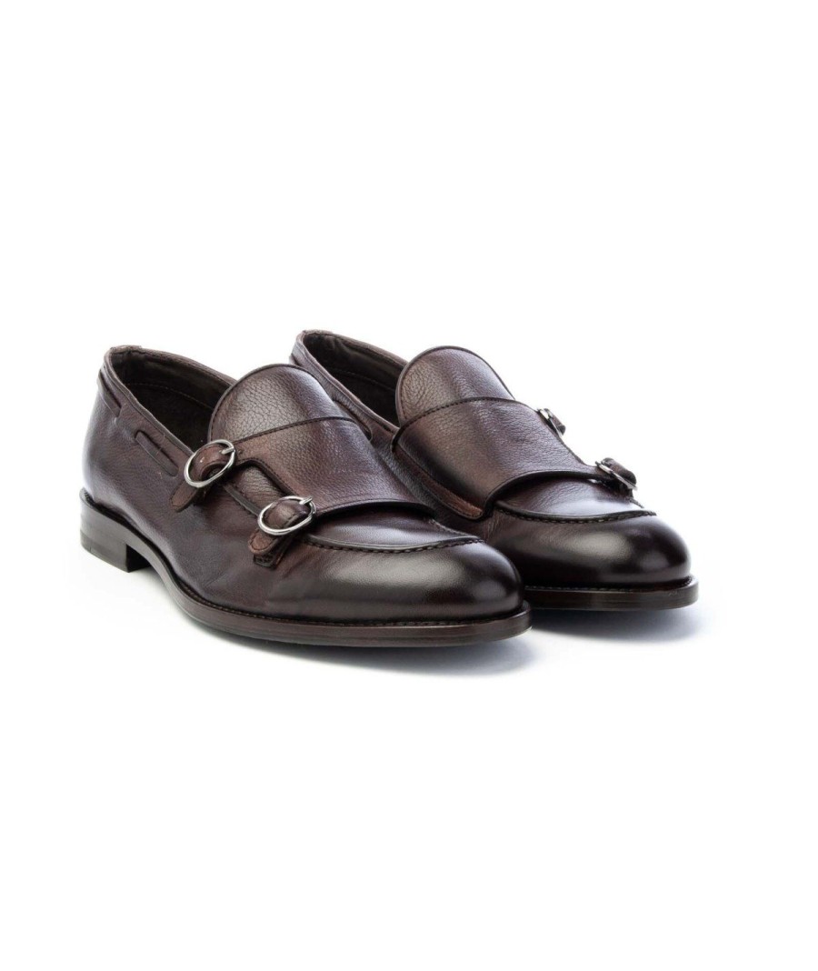 Uomo JEROLD WILTON | Jerold Wilton 1186 Monch Strap Leone Shoes Cocco