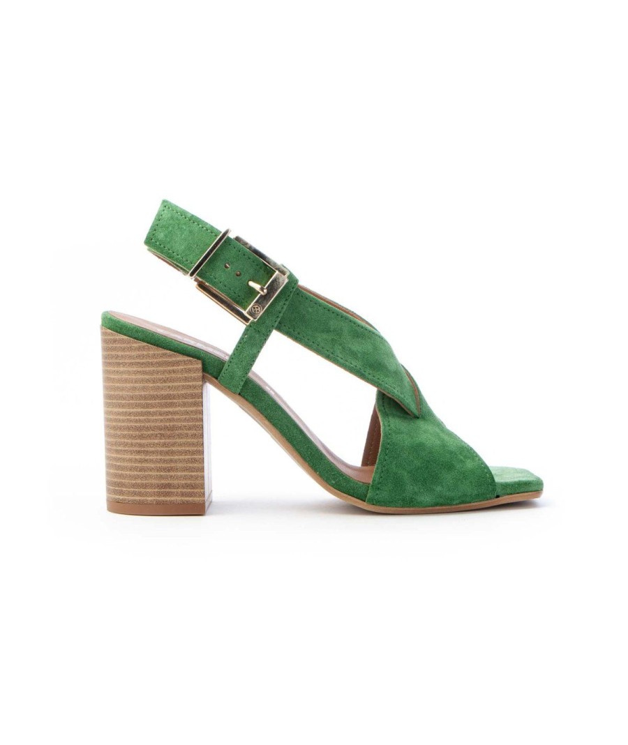 Donna CARMENS | Carmens 49087 Nodane Cross Sandalo X Cross Verde Chiaro