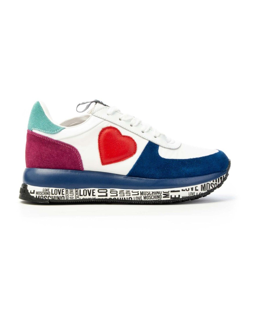 Donna LOVE MOSCHINO | Love Moschino Ja15372G1E Sneaker Lacci Leoneshoes Frosinone White/Navy