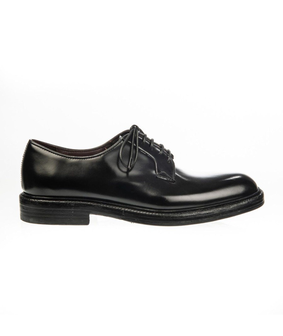 Uomo GREEN GEORGE | Green George Derby 7062Fw Cuoio Ventosa Nero