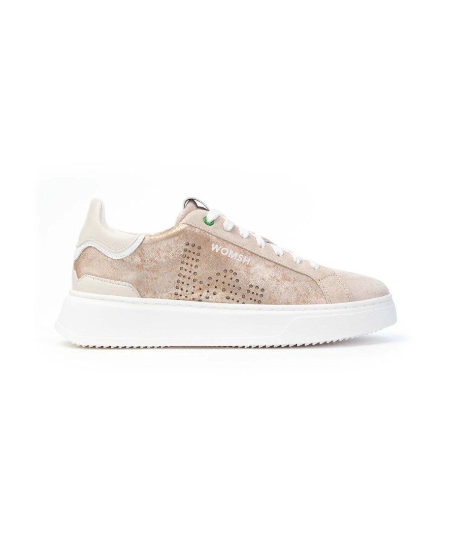 Donna WOMSH | Womsh Sneakers Lacci Fondo Cassetta Oro